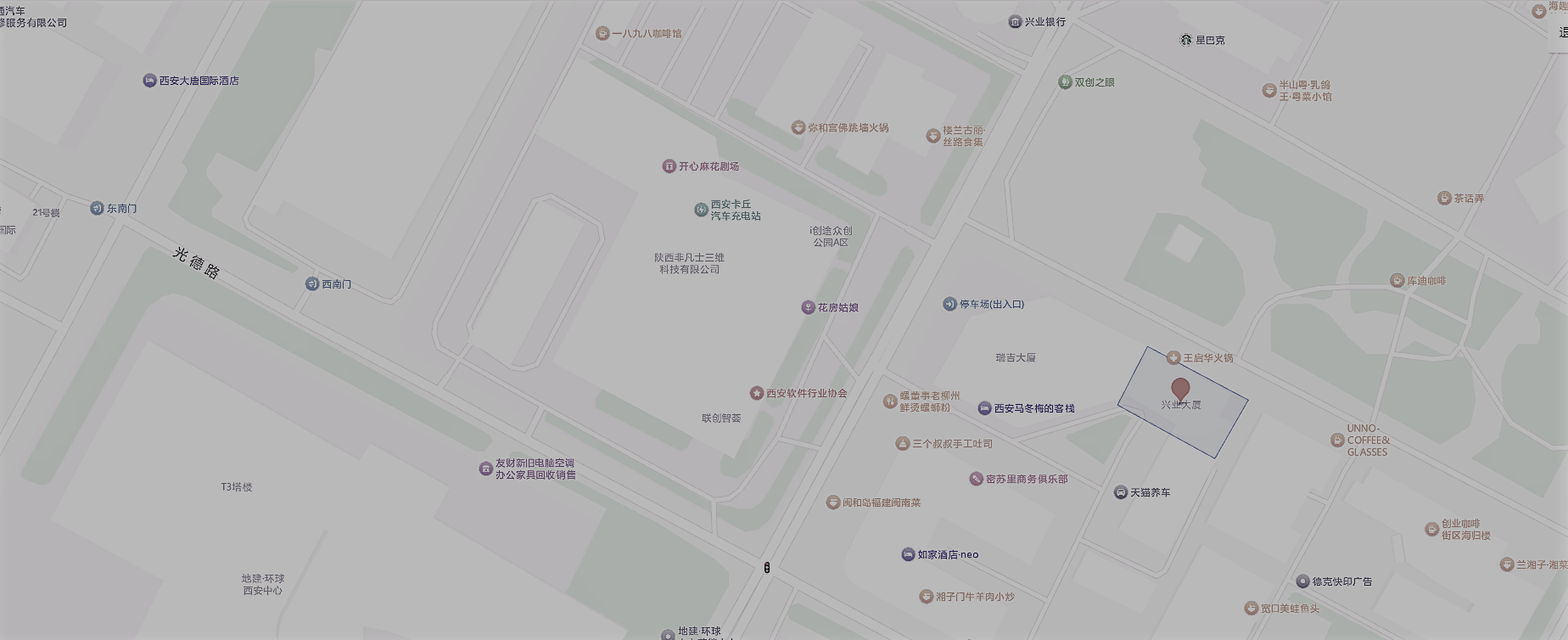 陕西省西安市雁塔区高新区光华路13号兴业大厦七楼洛特互联